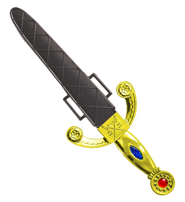 Dagger With Gems & Scabbard 24 Cm