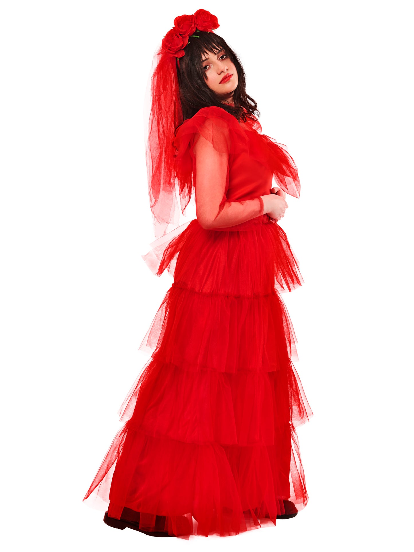 Beetlejuice Lydia Dress and Veil for Women 3