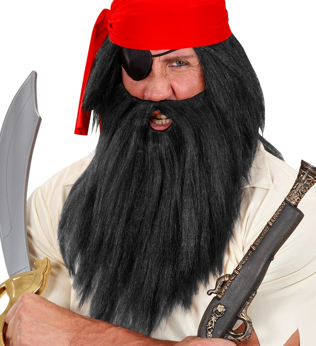 Black Character Wig With Beard In Polybag