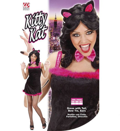Kitty Kat Velvet  Dress With Tail, Bow Tie, Ears 