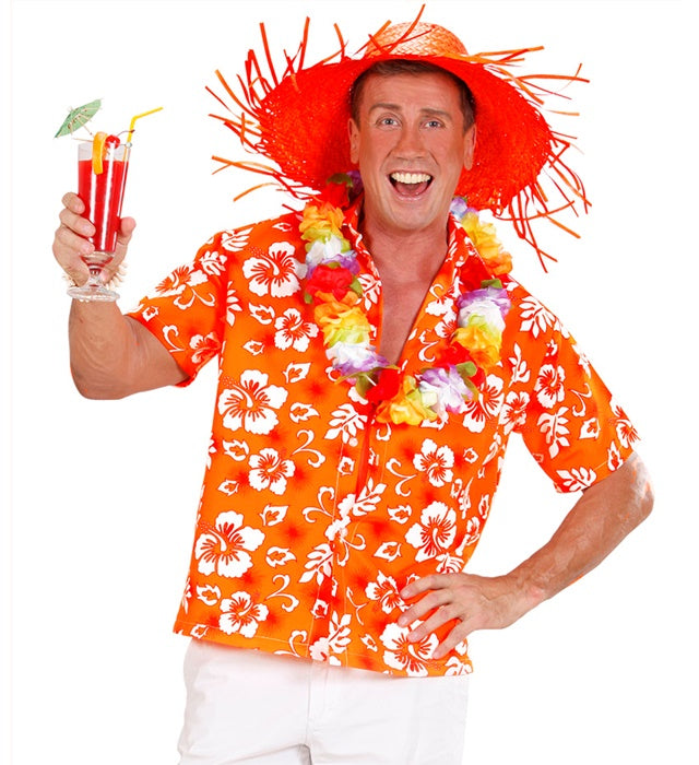 Orange Hawaiian Shirt