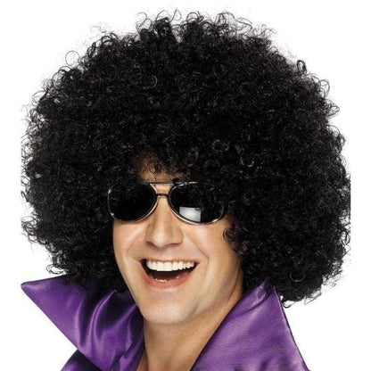 70s Afro Mega Huge Black Wig Costume Accessory 1