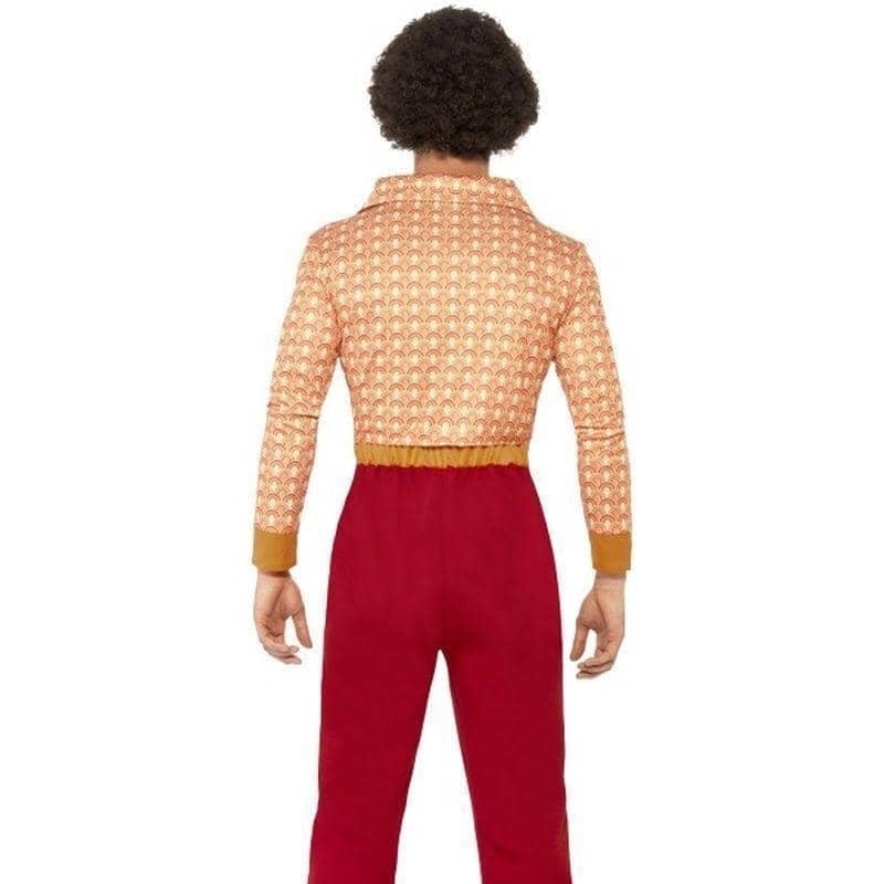 70s Authentic Guy Costume Adult Red Orange_2