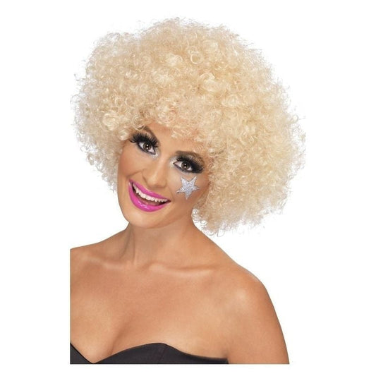 70s Funky Afro Wig Adult Blonde 120gm 2