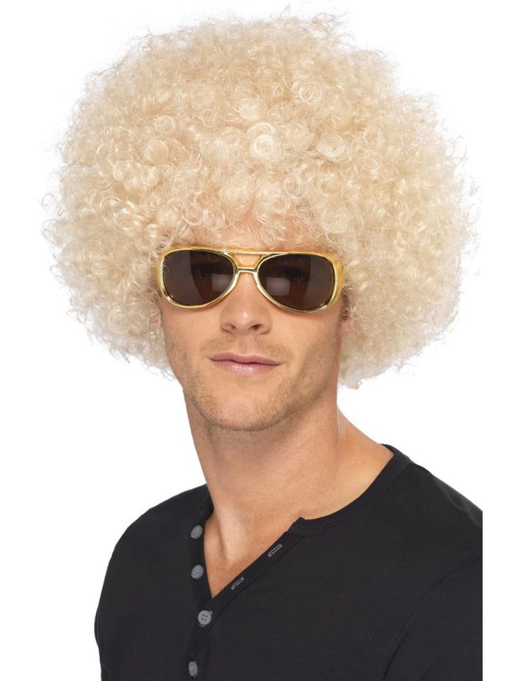 70s Funky Afro Wig Adult Blonde 120gm_3