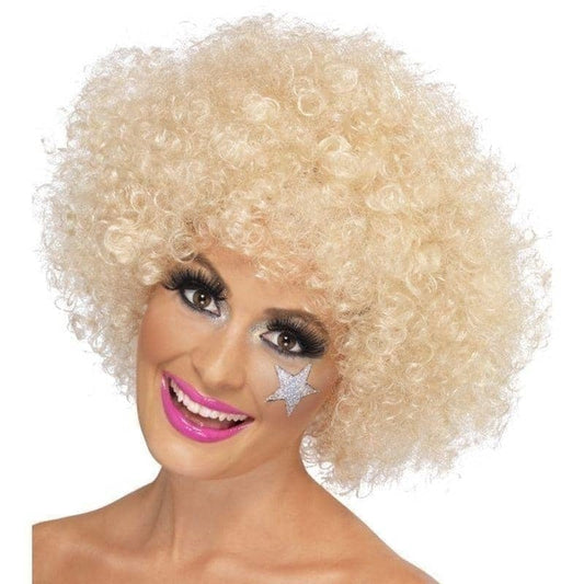 70s Funky Afro Wig Adult Blonde 120gm 1