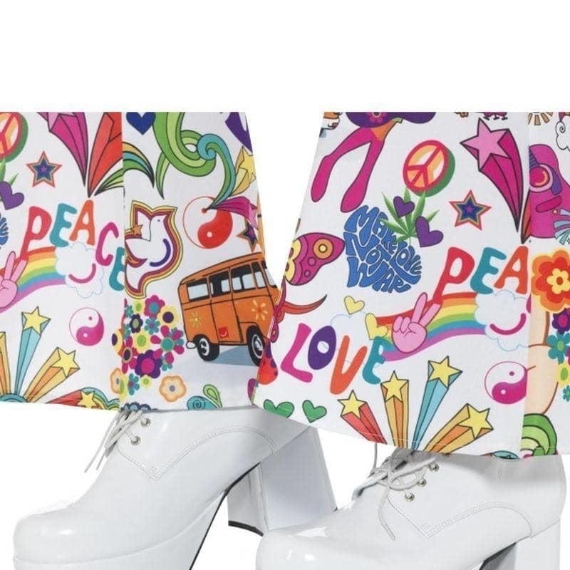 70s Mens Platform Shoes Size Adult White 1