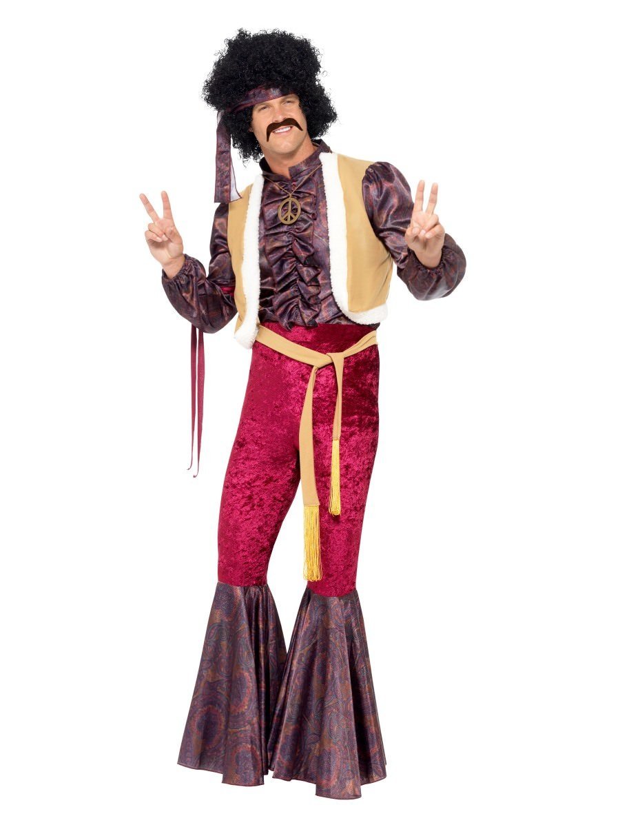 70s Psychedelic Rocker Costume Adult Purple_4