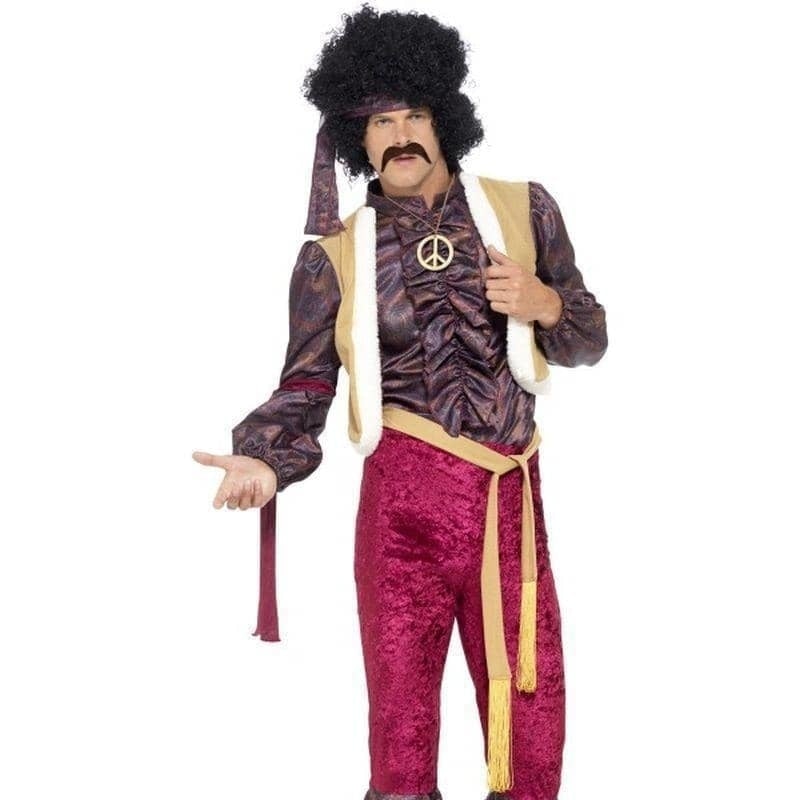 70s Psychedelic Rocker Costume Adult Purple_1