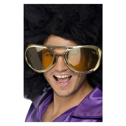 70s Rock Specs Giant Adult Gold 11 Inches 2