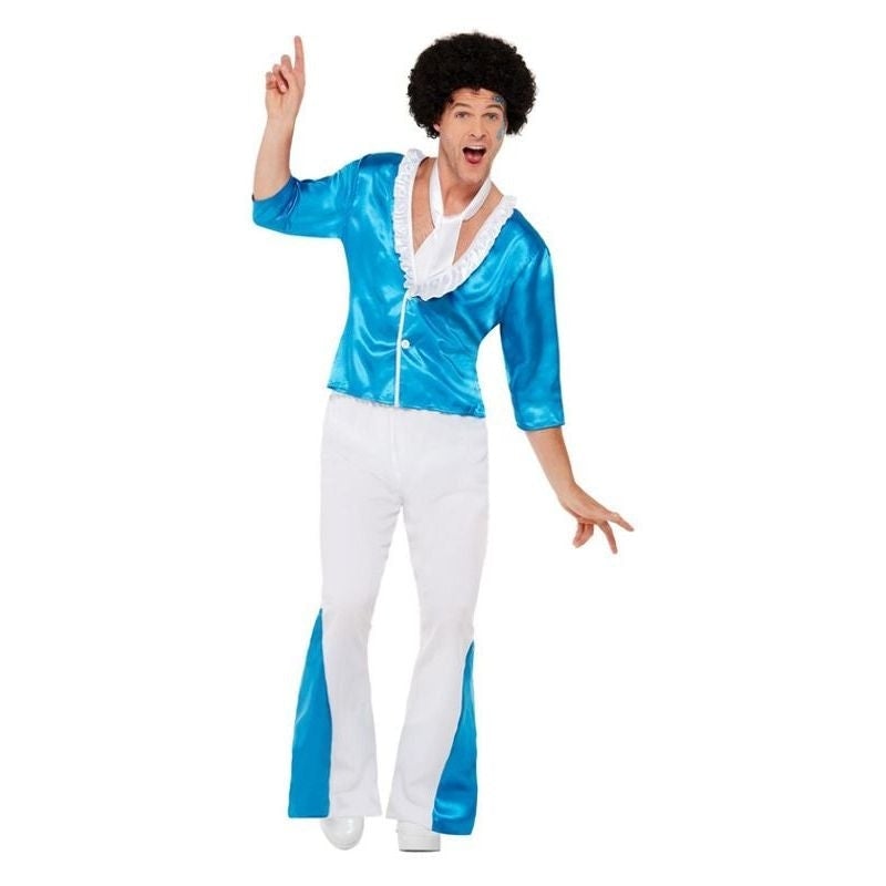 70s Super Glam Costume Blue 1