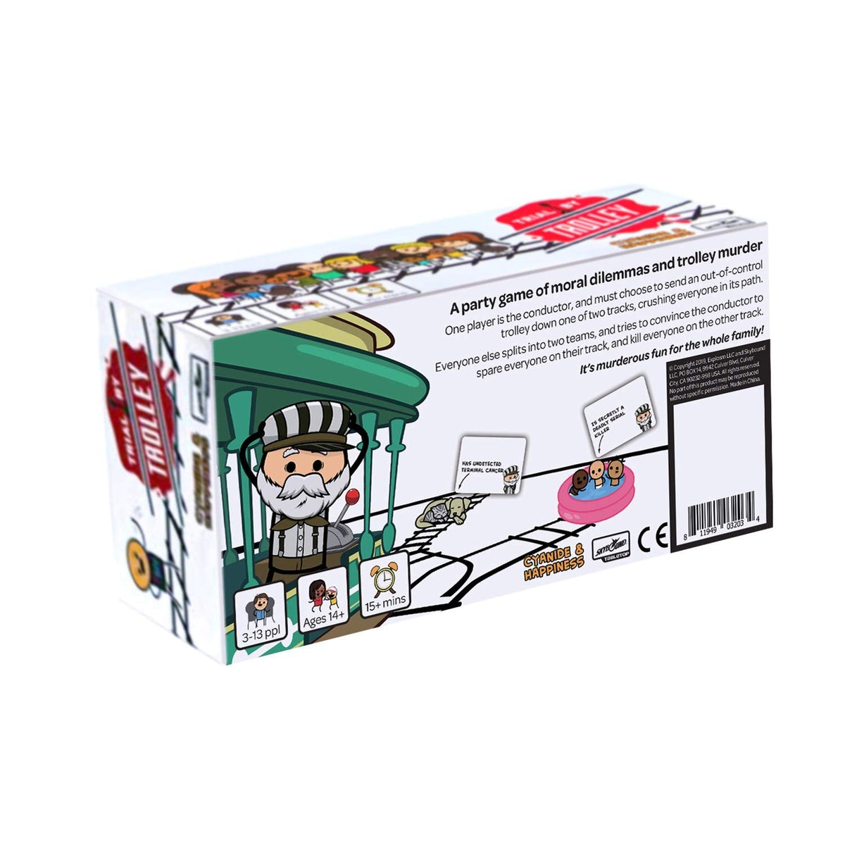 Trial by Trolley Board Game by Skybound 4