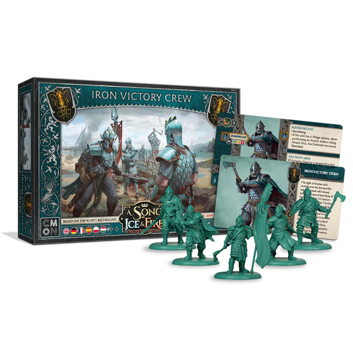 A Song of Ice and Fire Tabletop Miniatures Iron Victory Crew Unit Box (Multilingual Edition) Strategy Game for Adults, Ages 14+, 2+ Players, 45-60 Minute Playtime, Made by CMON 2