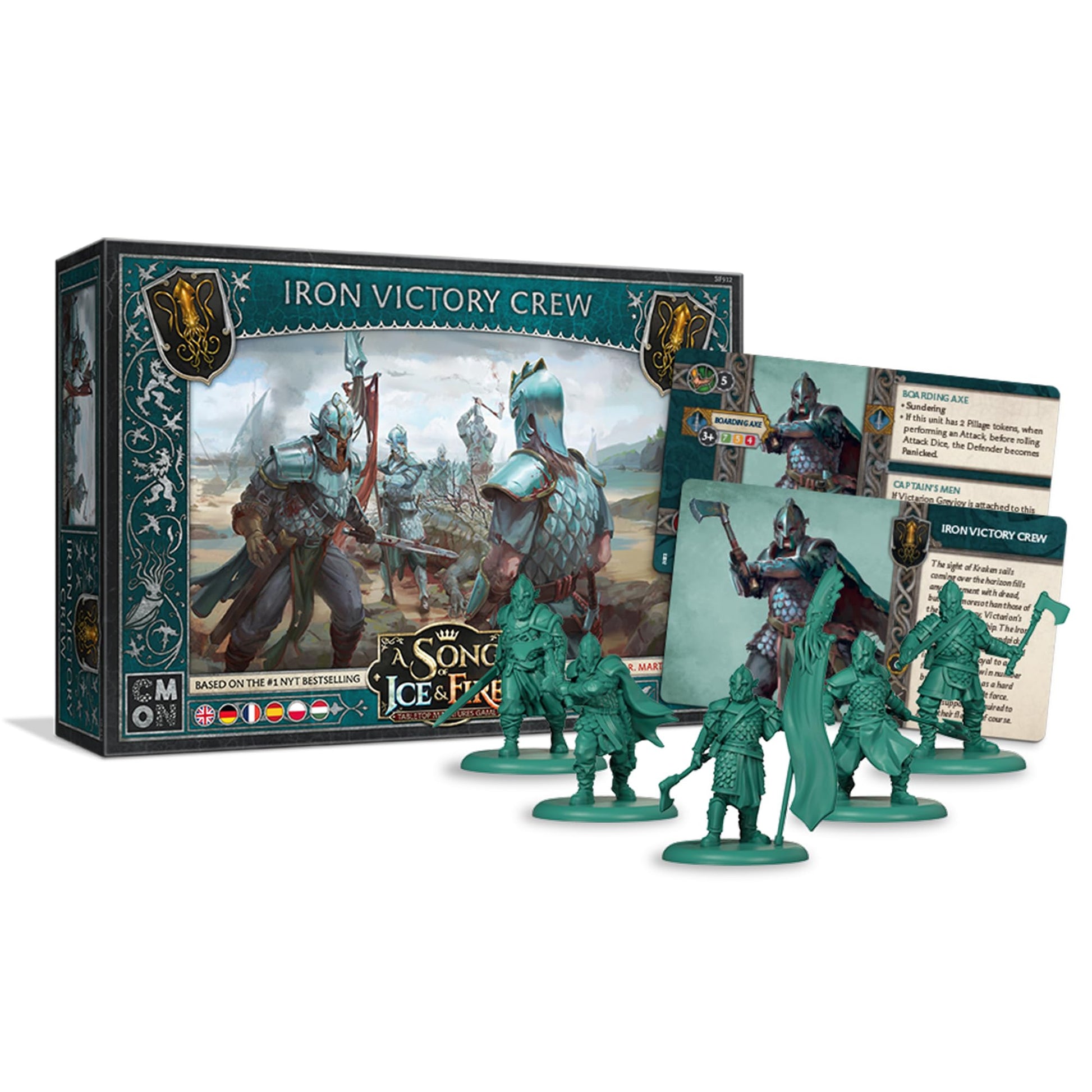A Song of Ice and Fire Tabletop Miniatures Iron Victory Crew Unit Box (Multilingual Edition) Strategy Game for Adults, Ages 14+, 2+ Players, 45-60 Minute Playtime, Made by CMON 2