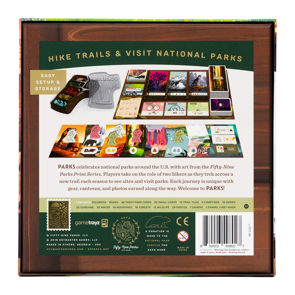 Keymaster Games Parks | Beautiful Strategy Game for Families, Adults, Kids or Solo | Explore Nature and The Outdoors by Hiking The US National Parks on Game Night | 1-5 Players | Ages 10+ 7