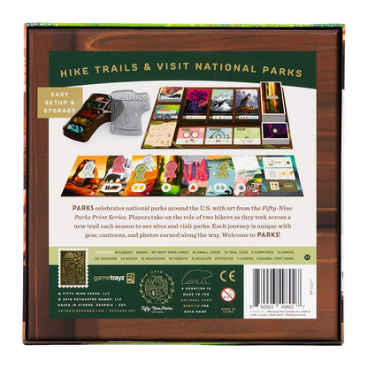 Keymaster Games Parks | Beautiful Strategy Game for Families, Adults, Kids or Solo | Explore Nature and The Outdoors by Hiking The US National Parks on Game Night | 1-5 Players | Ages 10+ 7