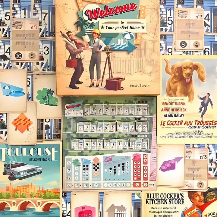Welcome to Your Perfect Home 2nd Edition English Board Game by Blue Cocker