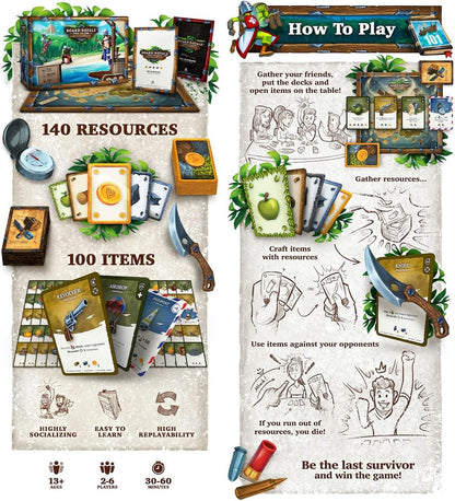 Board Royale The Island Survival Card Game