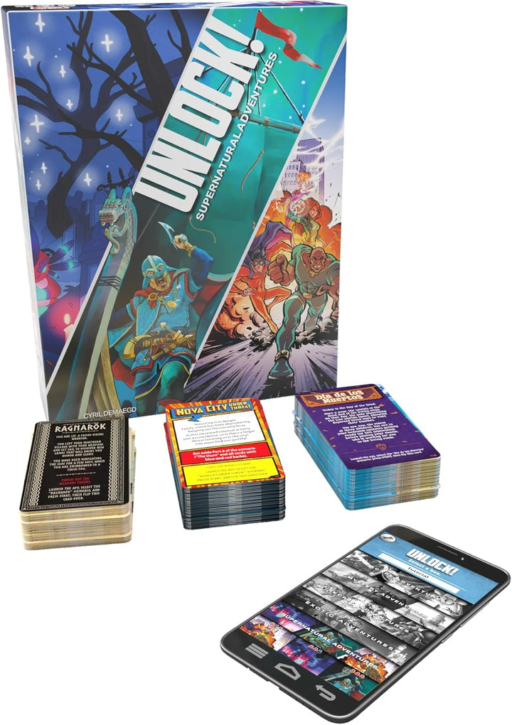 Unlock 12 Supernatural Adventures Card Game by Space Cowboys