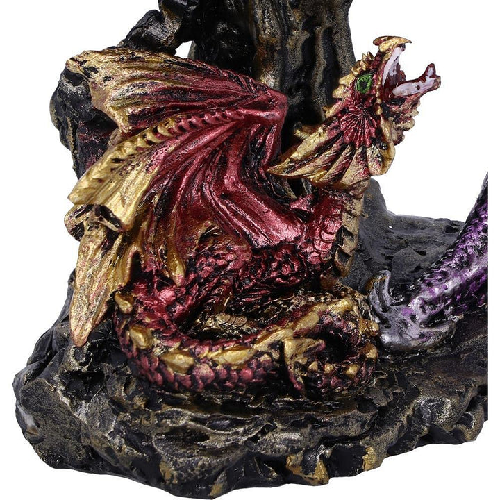 Hatchling Protection Dragon and Dragonling Parental Figurine 15.2cm