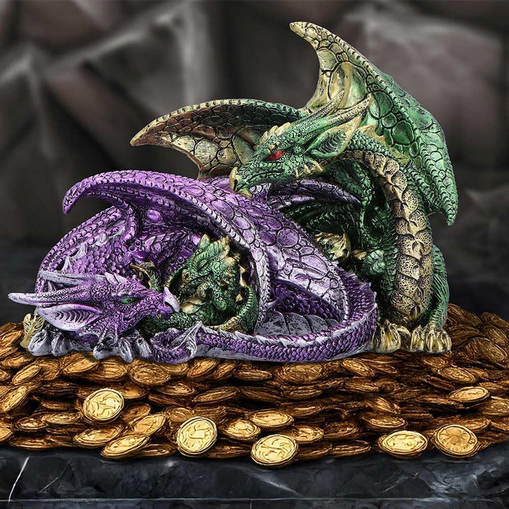 Precious Hoard Dragon Family Figurine 20cm