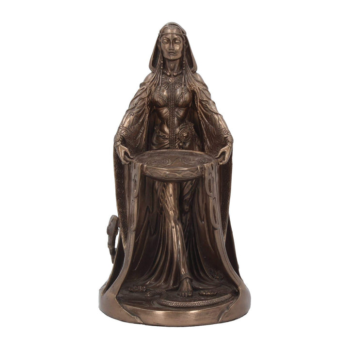 Bronzed Celtic Goddess Danu Ornament 22.5cm