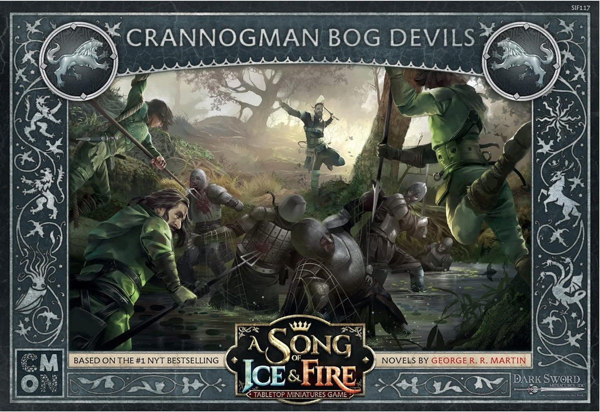 CMON A Song of Ice and Fire Tabletop Miniatures Game Crannogmen Bog Devils Unit Box - Unleash Stealthy and Deadly Fighters! Strategy Game for Adults, Ages 14+, 2+ Players, 45-60 Min Playtime, CMON 3