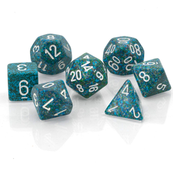 Chessex CHX25316 Dice-Speckled Sea Set