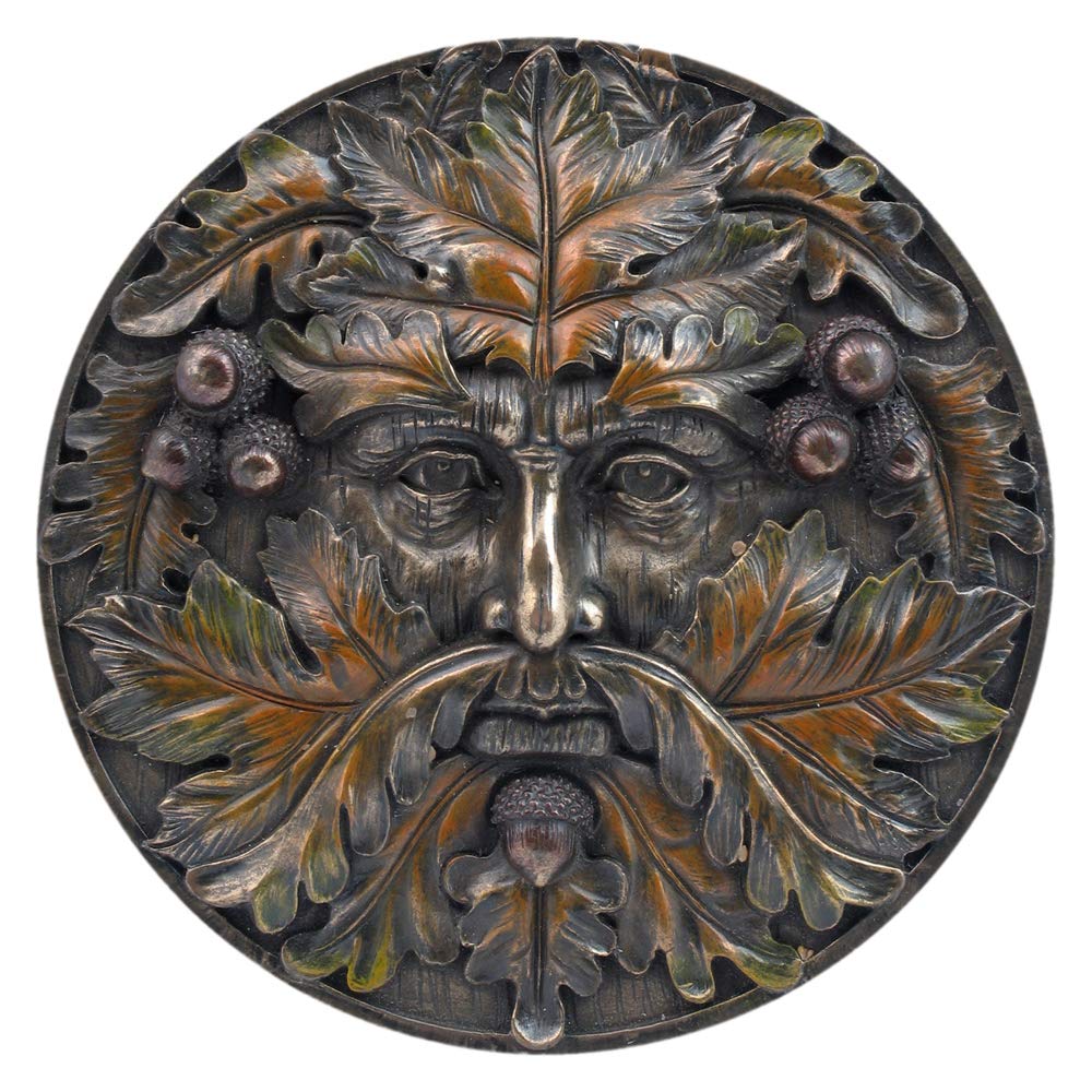 Bronzed Autumn Equinox Tree Spirit Wall Plaque 14.5cm 1
