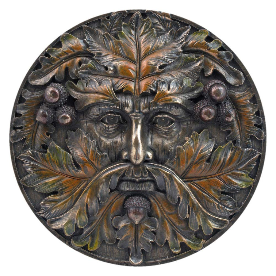 Bronzed Autumn Equinox Tree Spirit Wall Plaque 14.5cm 1
