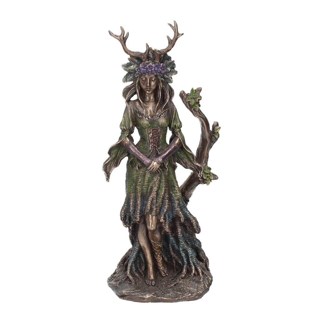 Lady of the Forest Figurine Bronze Celtic Pagan Goddess Flidais Ornament 25cm