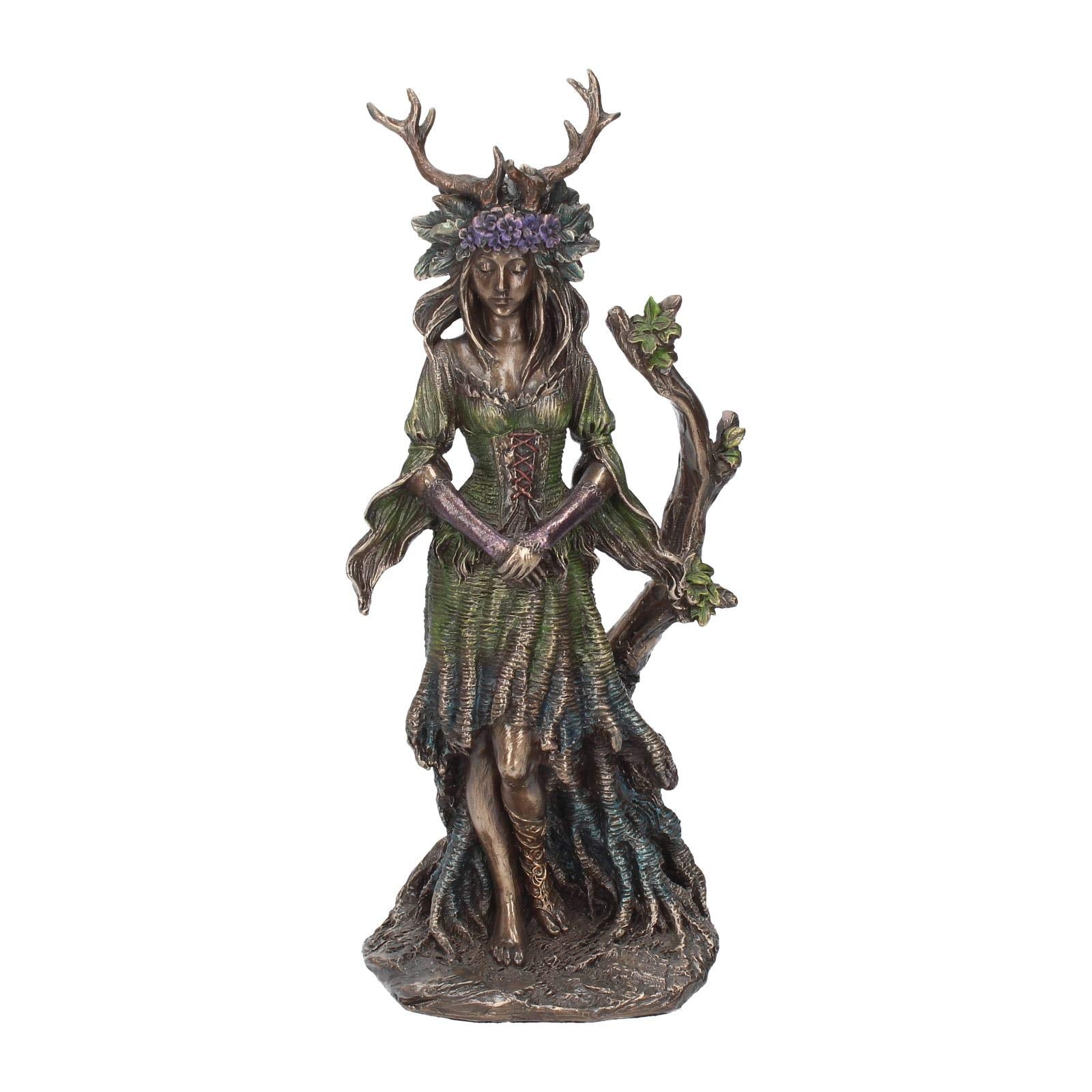 Lady of the Forest Figurine Bronze Celtic Pagan Goddess Flidais Ornament 25cm 2