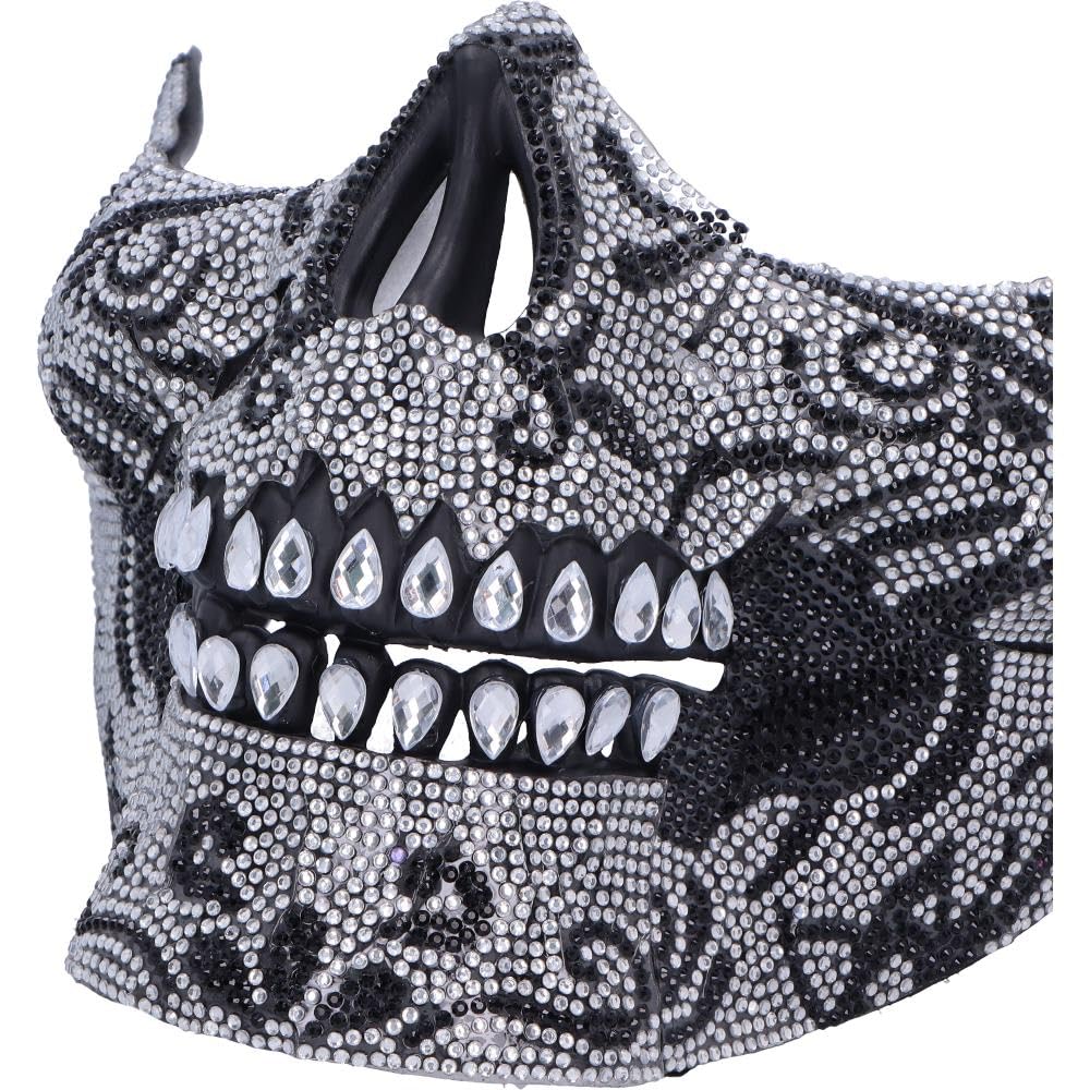 Jewelled Masquerade Silver 17.5cm Mask for Cosplay 6