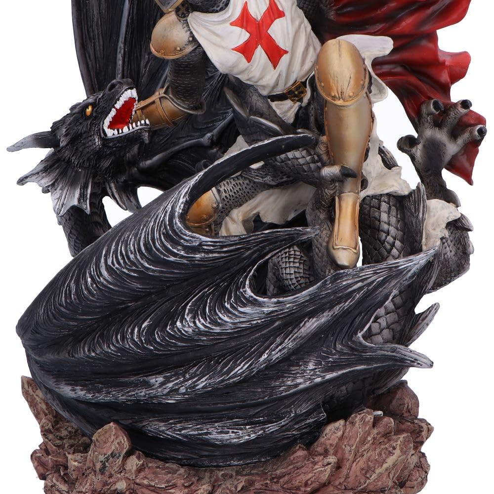 Legends Fall Knight Slaying Dragon Fantasy Figurine 56cm 6