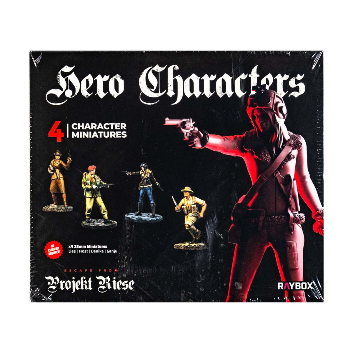 Escape from Projekt Riese Hero Characters Miniatures Set Board Game by Raybox 1