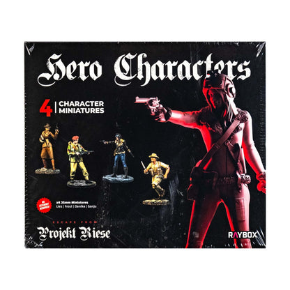 Escape from Projekt Riese Hero Characters Miniatures Set Board Game by Raybox 1