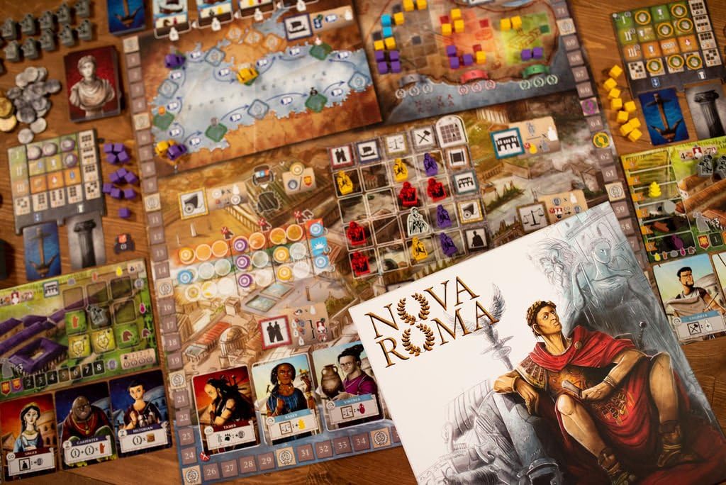 Nova Roma: Emperor Constantine Builds The New Roman Empire - Euro Strategy Board Game - 25th Century Games