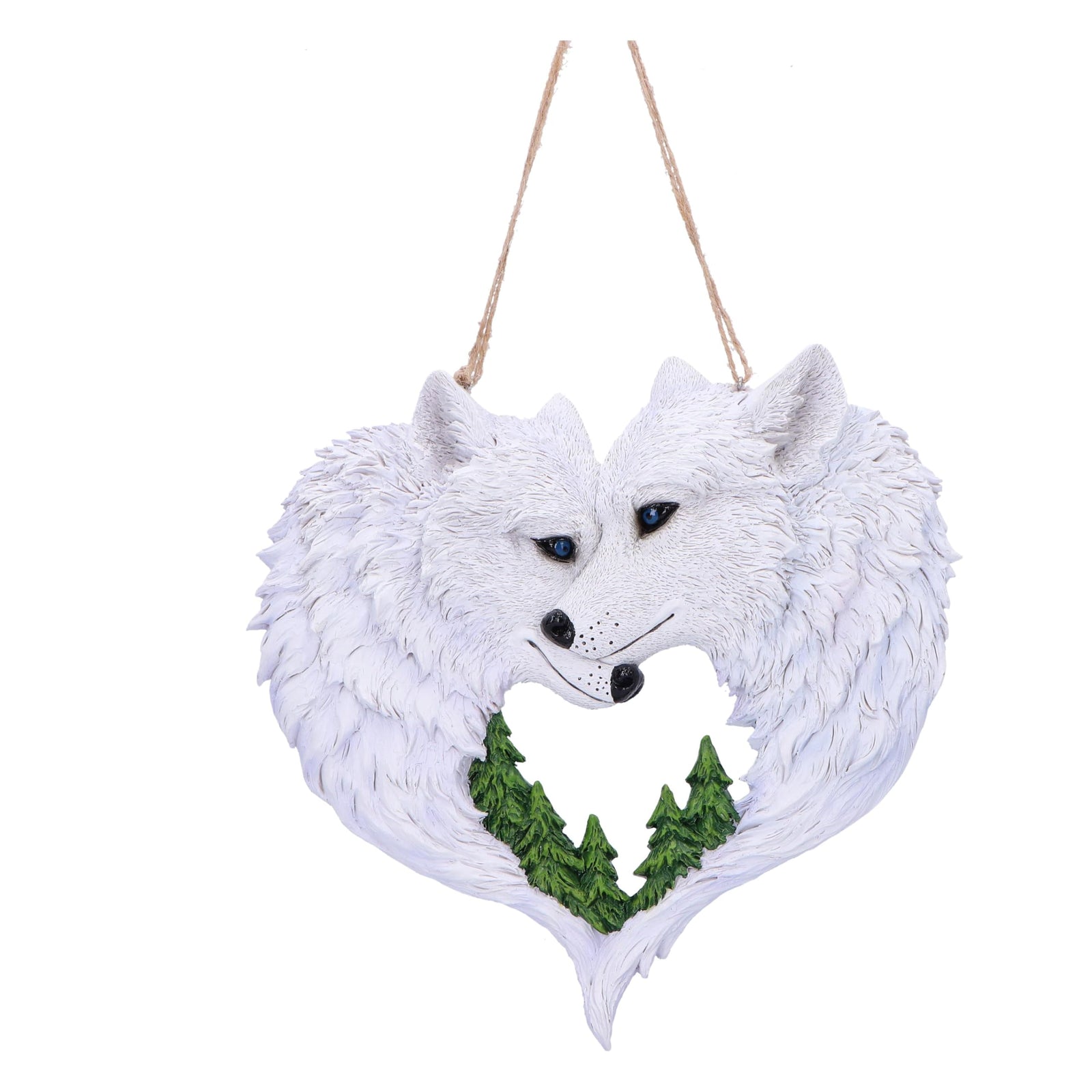 Snow in Love Wolf Lovers Hanging Ornament 20cm 2
