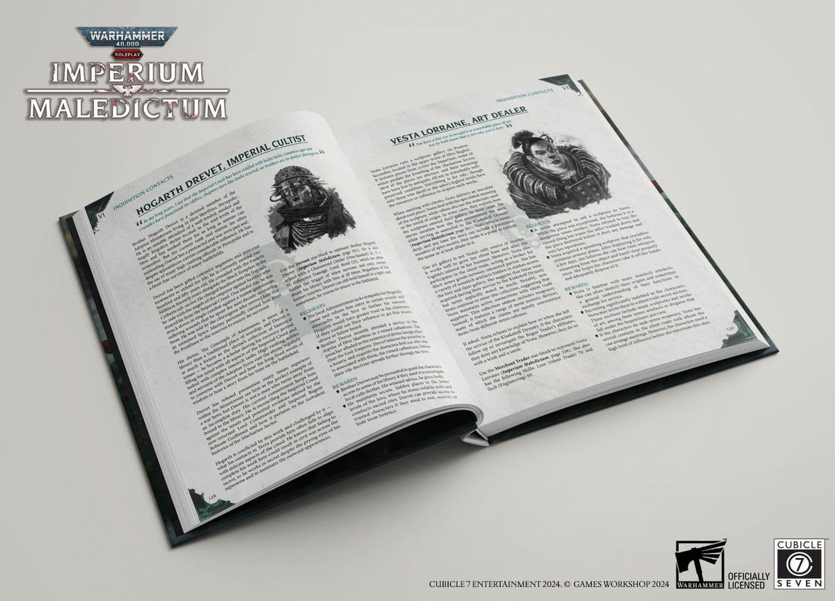Imperium Maledictum Inquisition GMs Guide Warhammer 40000 Roleplay Roleplaying Game by Cubicle Seven 5