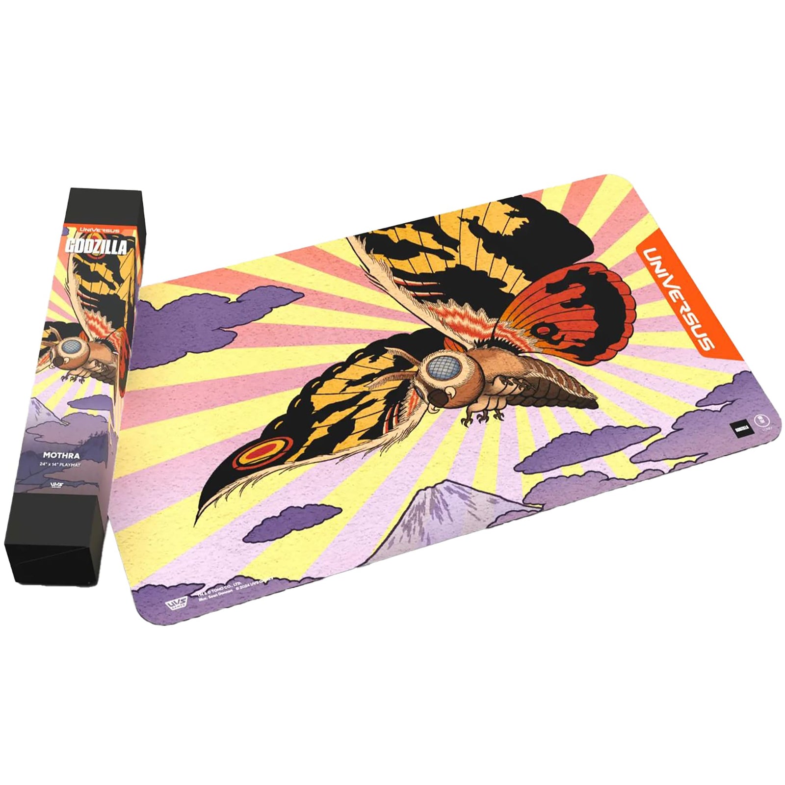 UniVersus Godzilla Challenger Series - Mothra Playmat - 24 x 14 Neoprene Mat, Tabletop Card Game Accessory, UVS Games, Officially Licensed 2