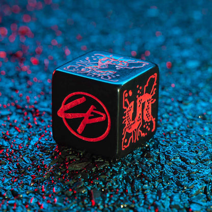 Q-Workshop Cyberpunk Red Essential Dice Set Black 6
