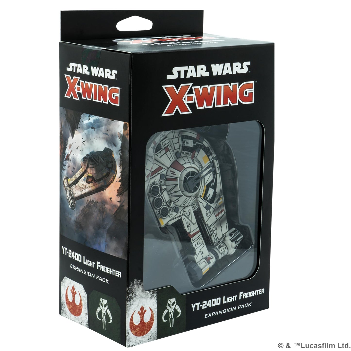 Atomic Mass Games Star Wars X-Wing 2nd Edition Miniatures Game YT-2400 Light Freighter Expansion Pack - Strategy Game for Kids & Adults, Ages 14+, 2 Players, 30-45 Minute Playtime, Made 2