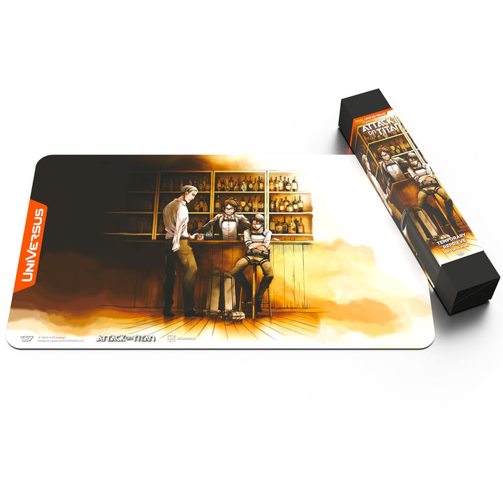 UniVersus: Attack on Titan: Origins of Power - Temporary Reprieve Playmat - 24 x 14 Neoprene Mat, Tabletop Card Game Accessory, UVS Games, Licensed