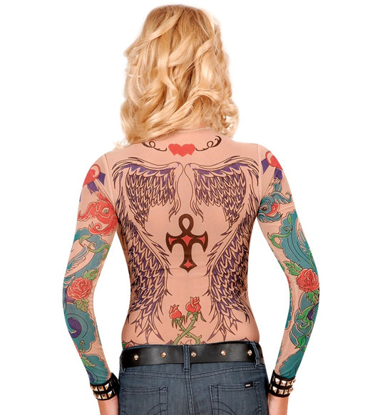 Angel Wings Tattoo Shirt Natural Look