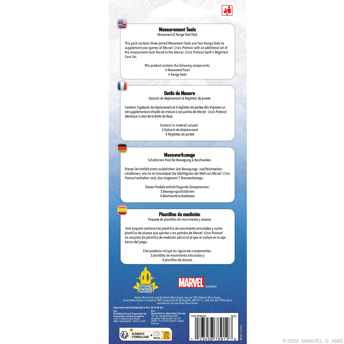 Marvel: Crisis Protocol Movement & Range Tool Accessory Pack - Updated Tools for Precise Measurements! Tabletop Superhero Game, Ages 14+, 2 Players, 90 Minute Playtime, Made by Atomic Mass Games 3