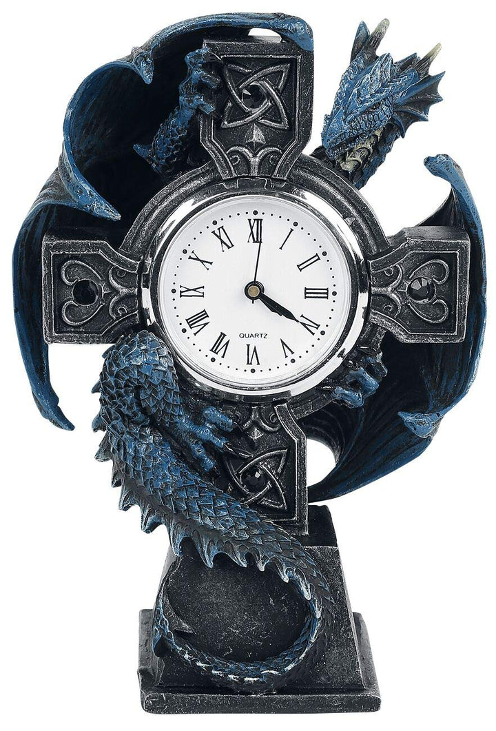 Draco Clock by Anne Stokes 17.8cm