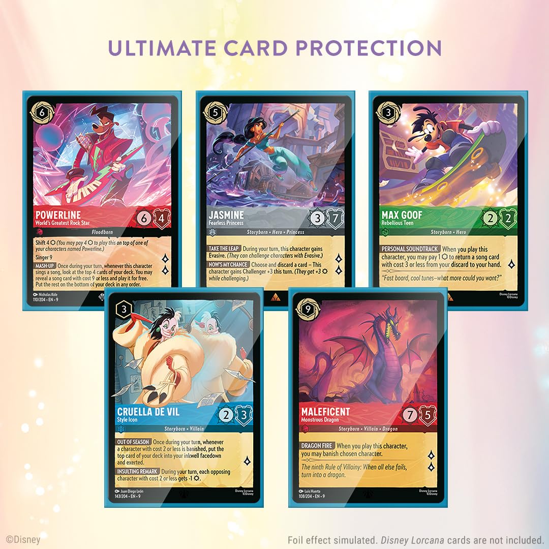Disney Lorcana TCG Card Sleeve Pack 65 ctn Goofy Set 9 Trading Card Game by Ravensburger 2
