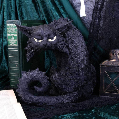 Large Black Cat Witches Familiar Figure Salem Spite 25.5cm Resin Statue 6