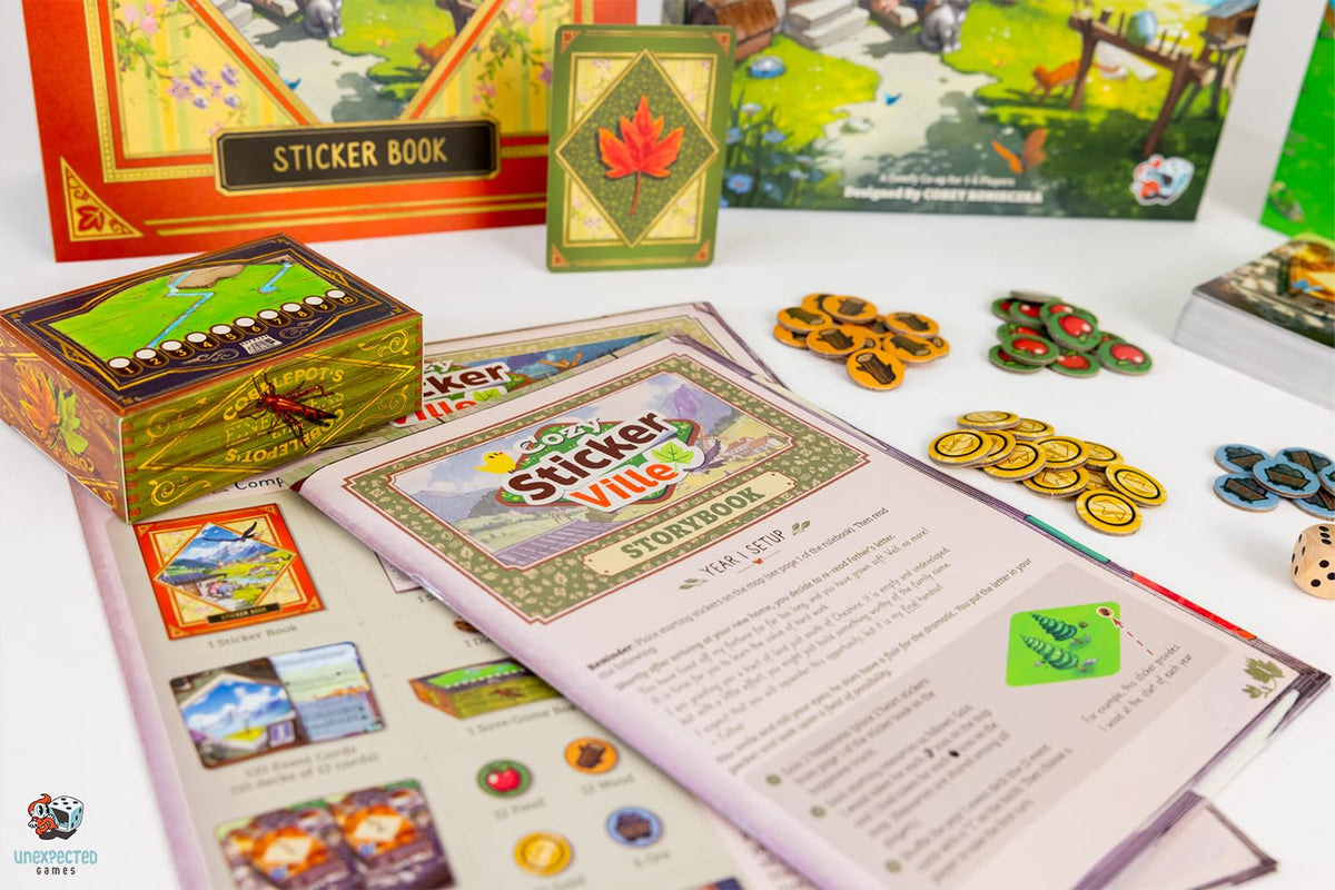 Cozy Stickerville Board Game by Unexpected Games 8