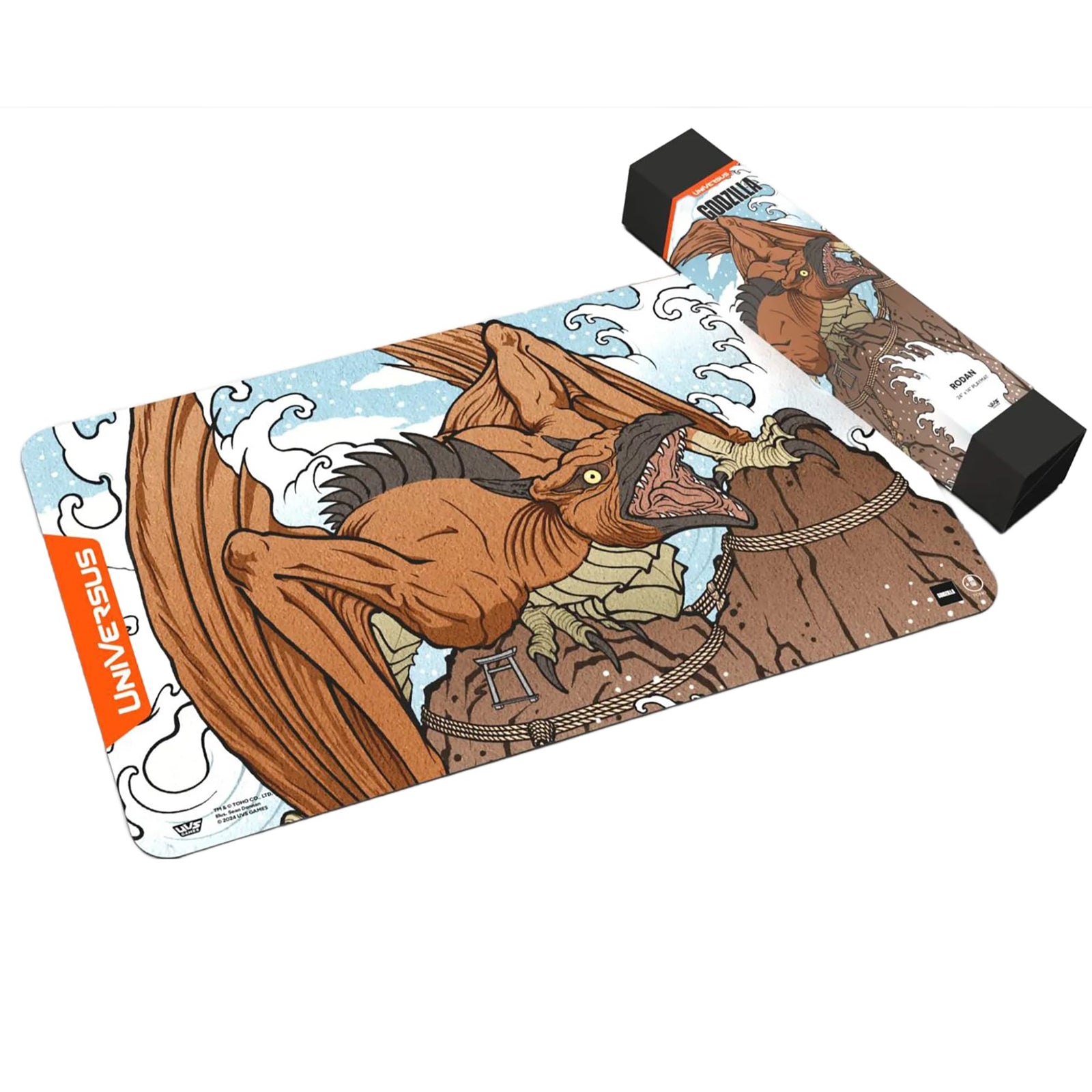 UniVersus Godzilla Challenger Series - Rodan Playmat - 24 x 14 Neoprene Mat, Tabletop Card Game Accessory, UVS Games, Officially Licensed 2